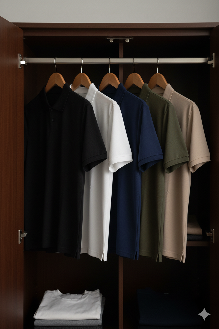 5 Polo in a wardrobe